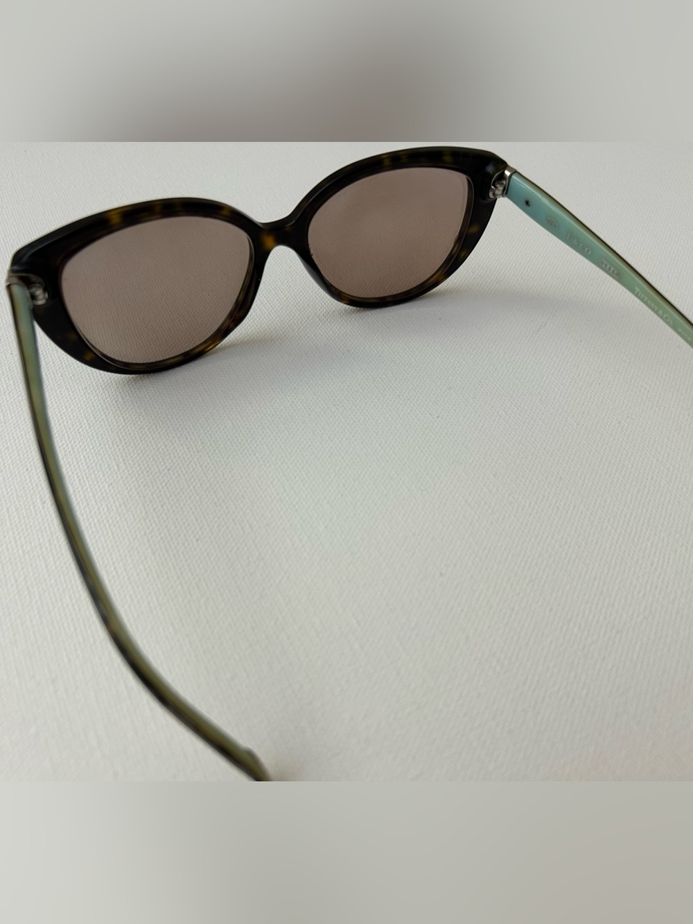 Tiffany & co. Tortoise shell Glass with blue accents - Picture 2 of 5